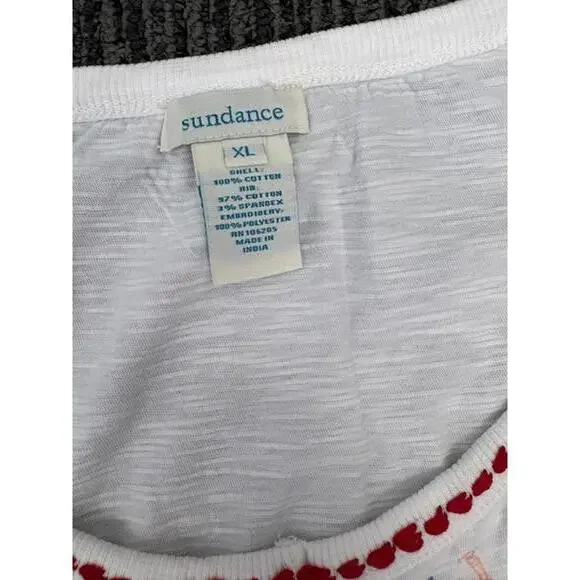 NWT New Sundance Catalog Embroidered Tonal Modern Tribe Blouse XL - Picture 3 of 6